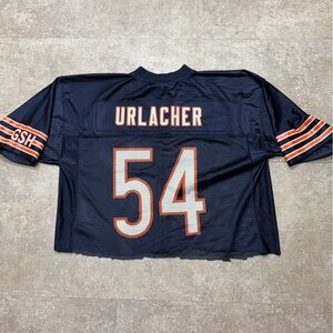 VTG Brian Urlacher #54 Chicago Bears Reebok on Field Cutoff 1/2 Jersey Men’s XL